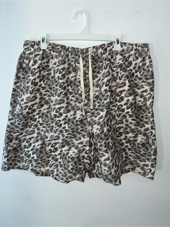 aerie Pants - Aerie Leopard Print Drawstring Jorts